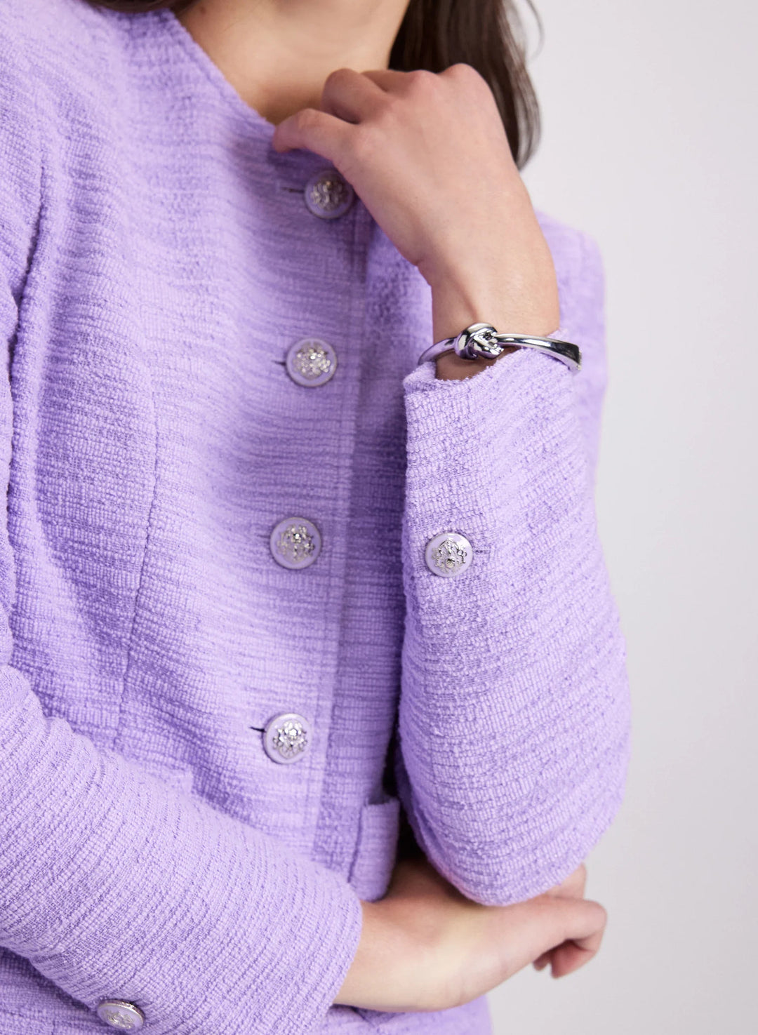 LAURA Tweed Button-Down Jacket