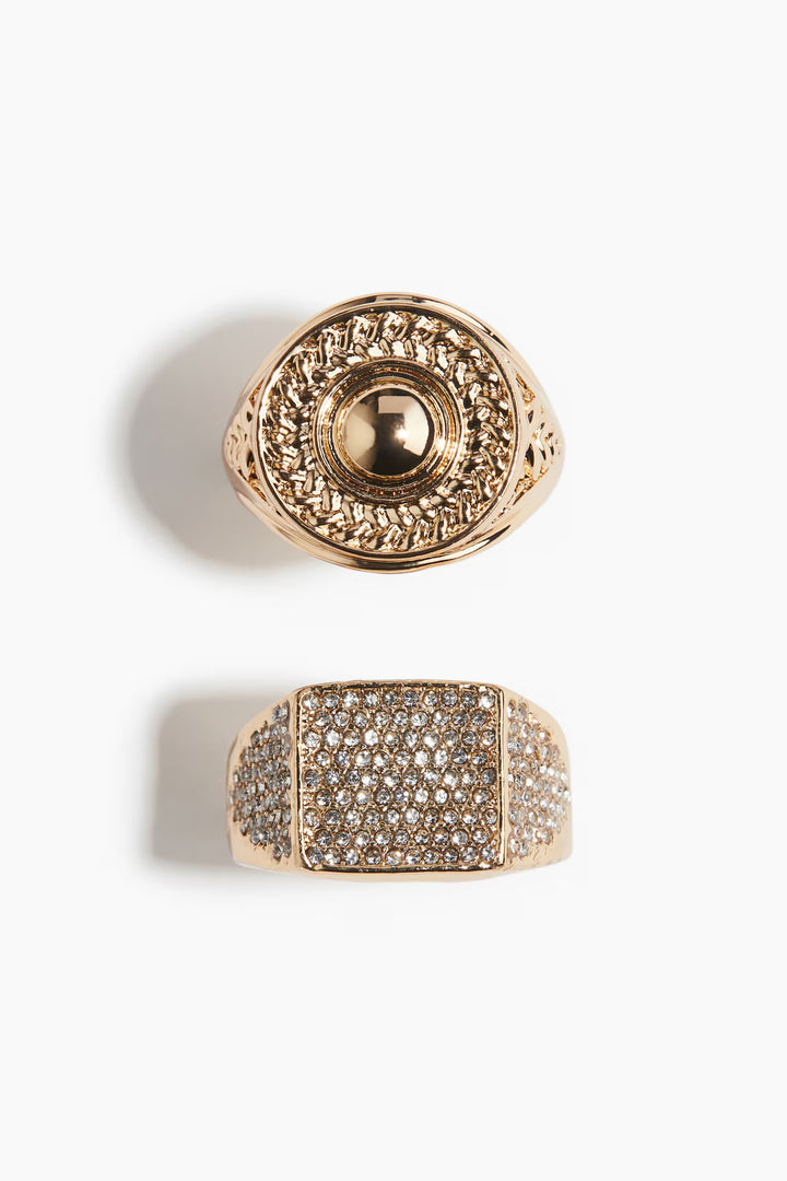 H&M 2-pack Signet Rings