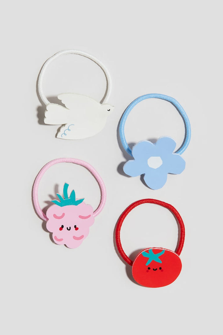 H&M 4-pack Bow-detail Hair Elastics