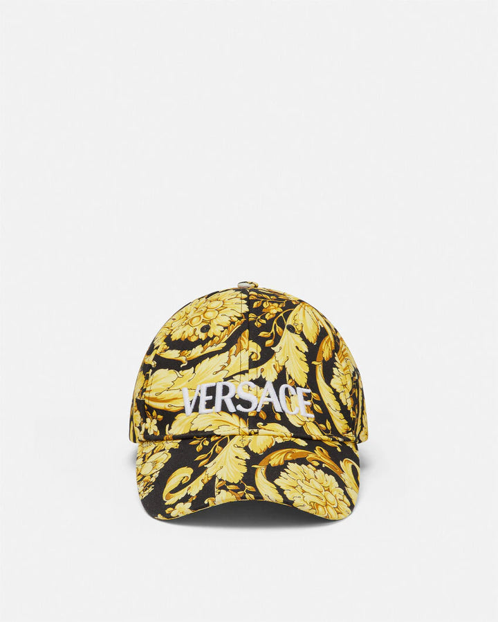 VERSACE BAROCCO LOGO BASEBALL CAP
