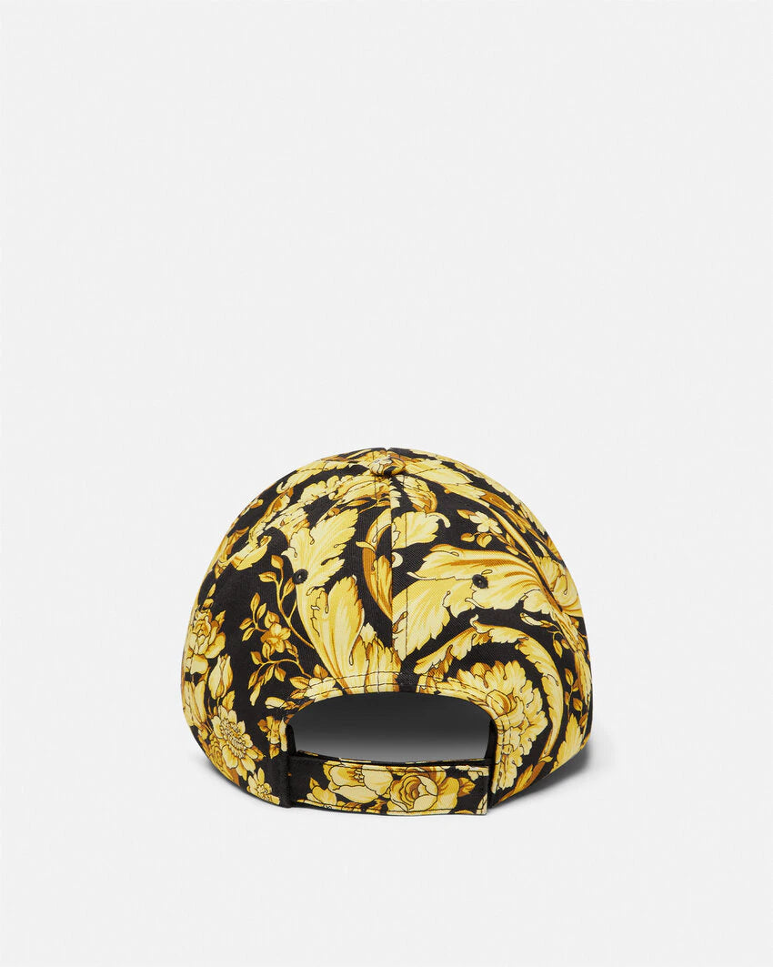 VERSACE BAROCCO LOGO BASEBALL CAP