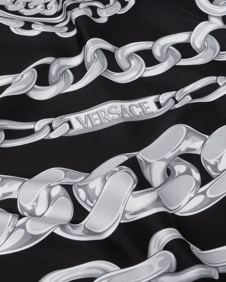 VERSACE Medusa Chains Large Silk Foulard 34.4"
