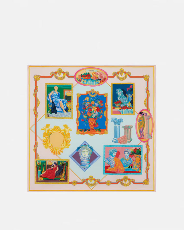 Versace Gallery Large Silk Foulard 35.4"