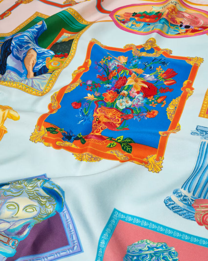 Versace Gallery Large Silk Foulard 35.4"