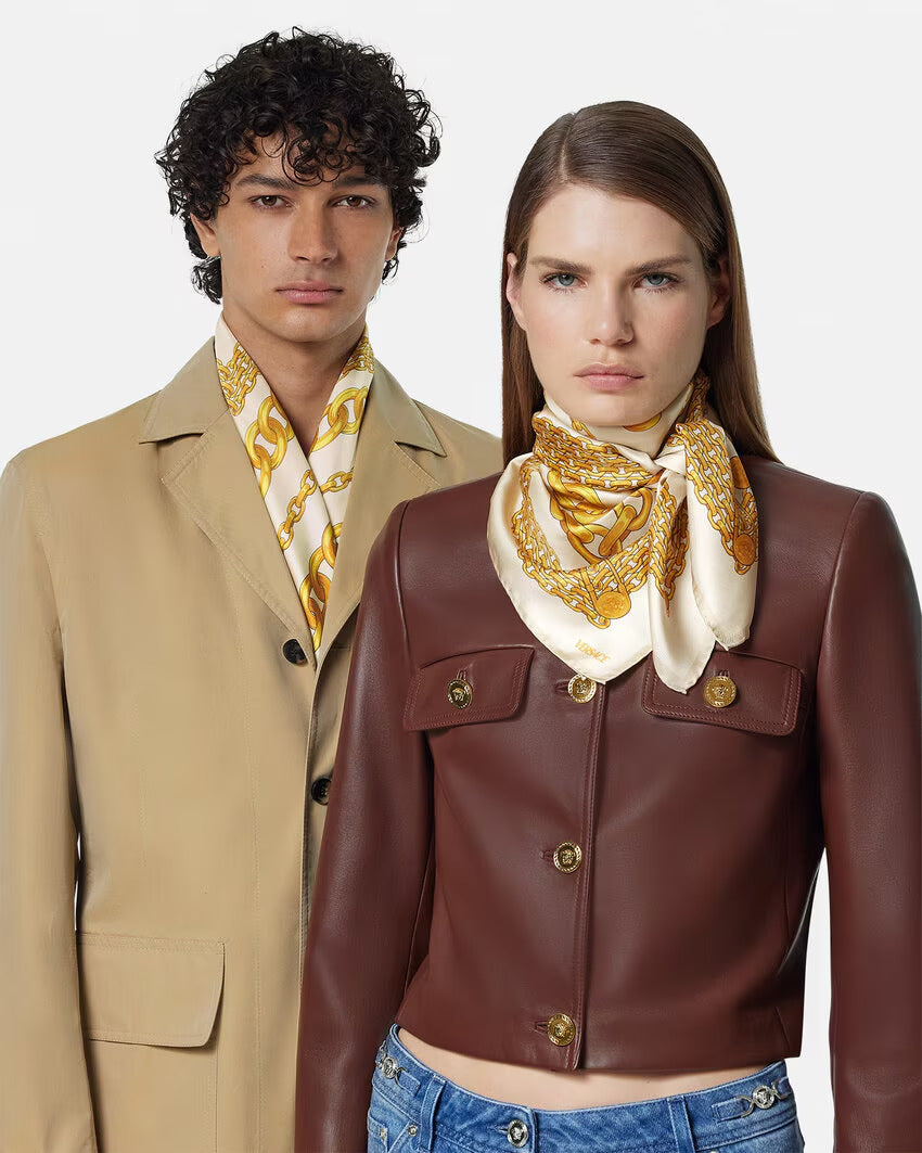 Versace Treasure Large Silk Foulard 35.4"
