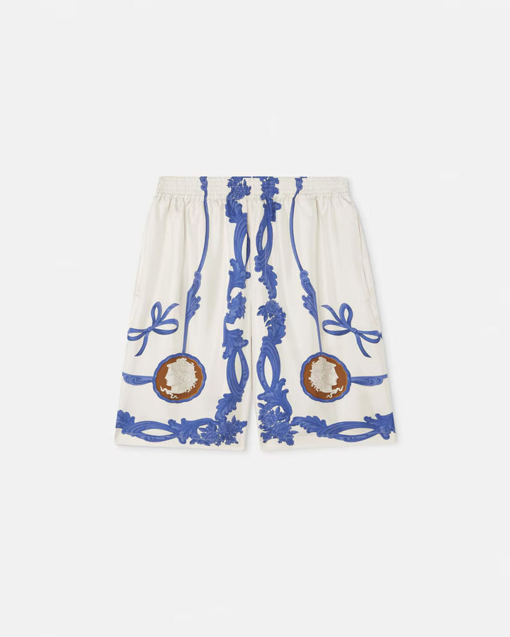 VERSACE Cameo Silk Shorts