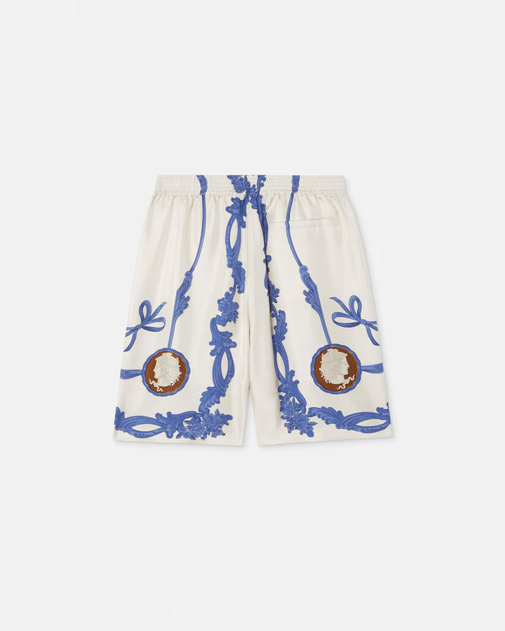 VERSACE Cameo Silk Shorts