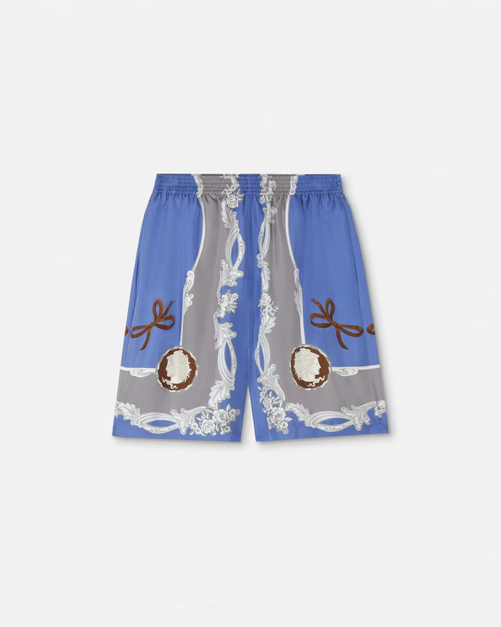 VERSACE Cameo Silk Shorts