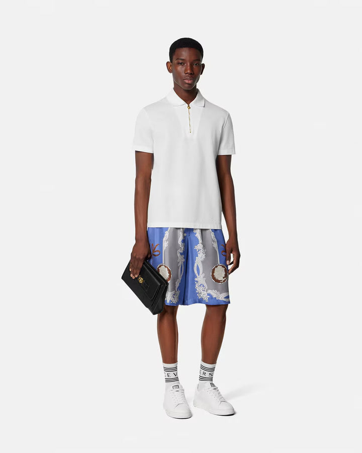 VERSACE Cameo Silk Shorts