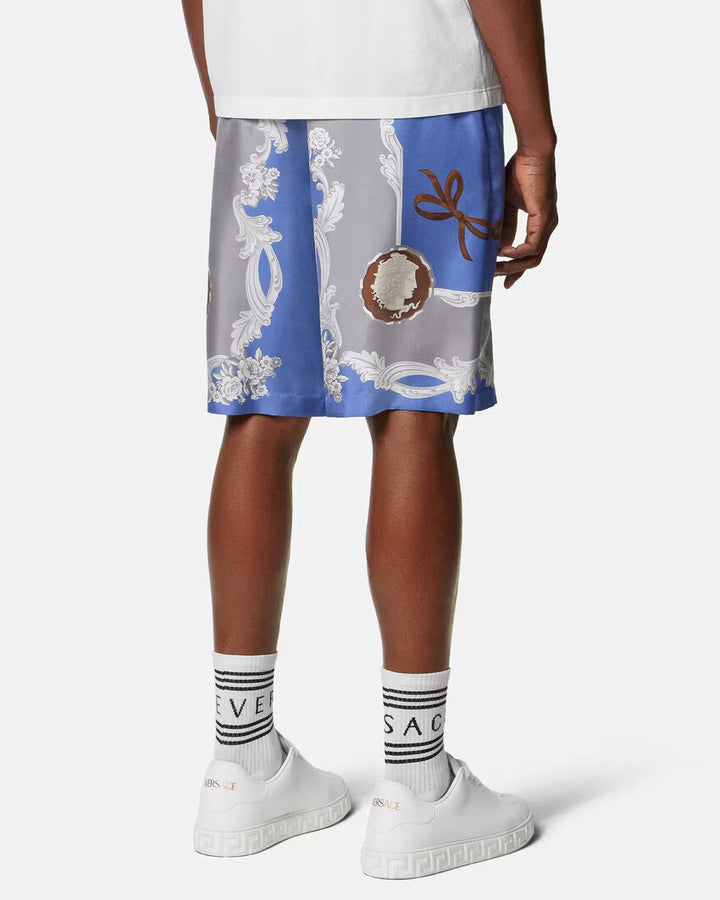 VERSACE Cameo Silk Shorts