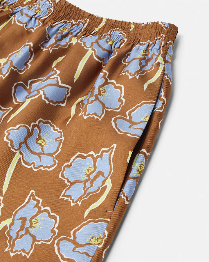 VERSACE Poppies Foulard Silk Shorts