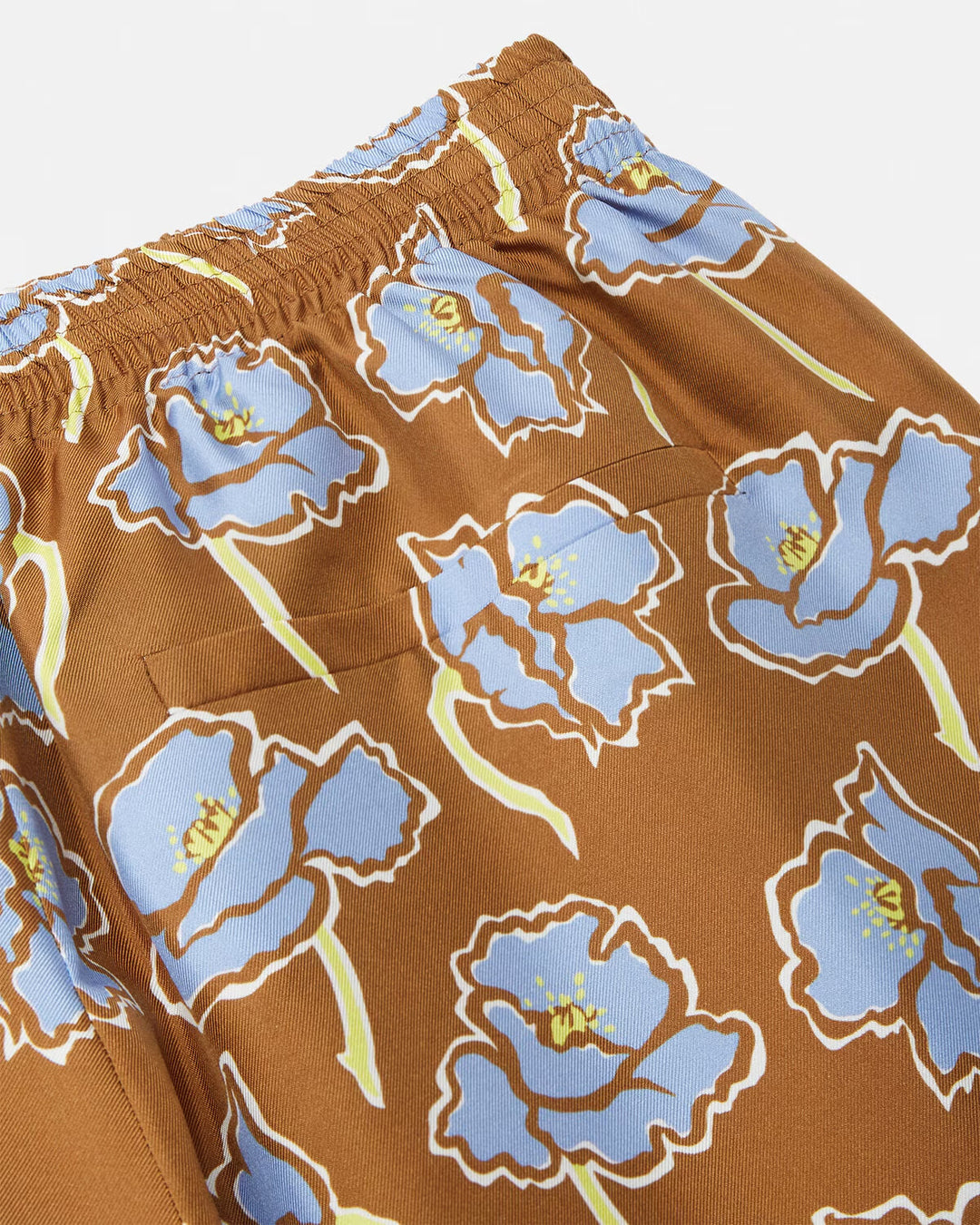 VERSACE Poppies Foulard Silk Shorts