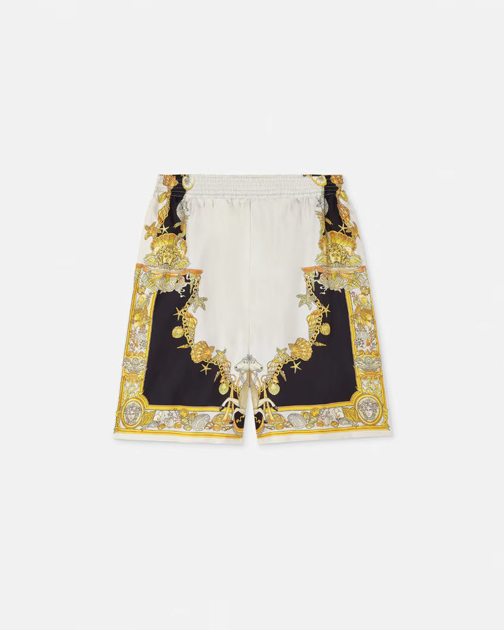 VERSACE Coral Theatre Silk Shorts