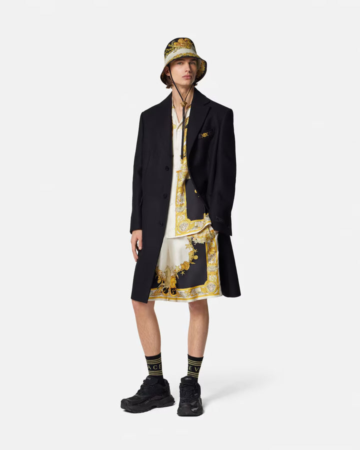 VERSACE Coral Theatre Silk Shorts