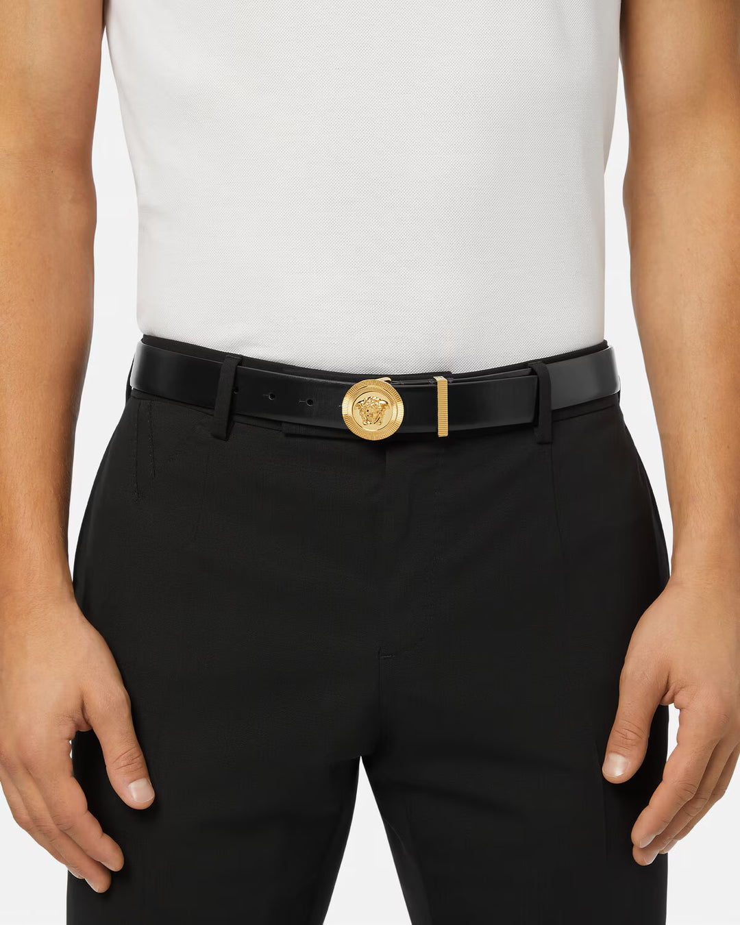 VERSACE Medusa Biggie Leather Belt 3 cm