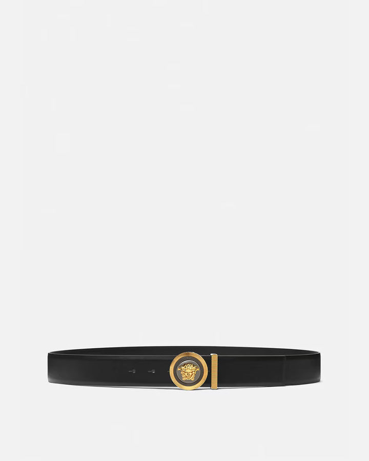 VERSACE Medusa Biggie Enamel Leather Belt 4 cm