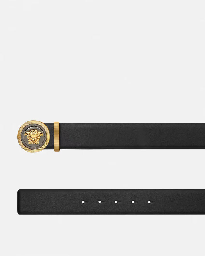 VERSACE Medusa Biggie Enamel Leather Belt 4 cm