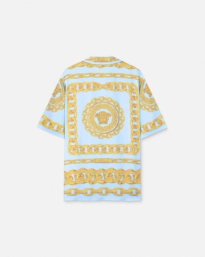 Versace MEDUSA CHAINS SILK SHIRT