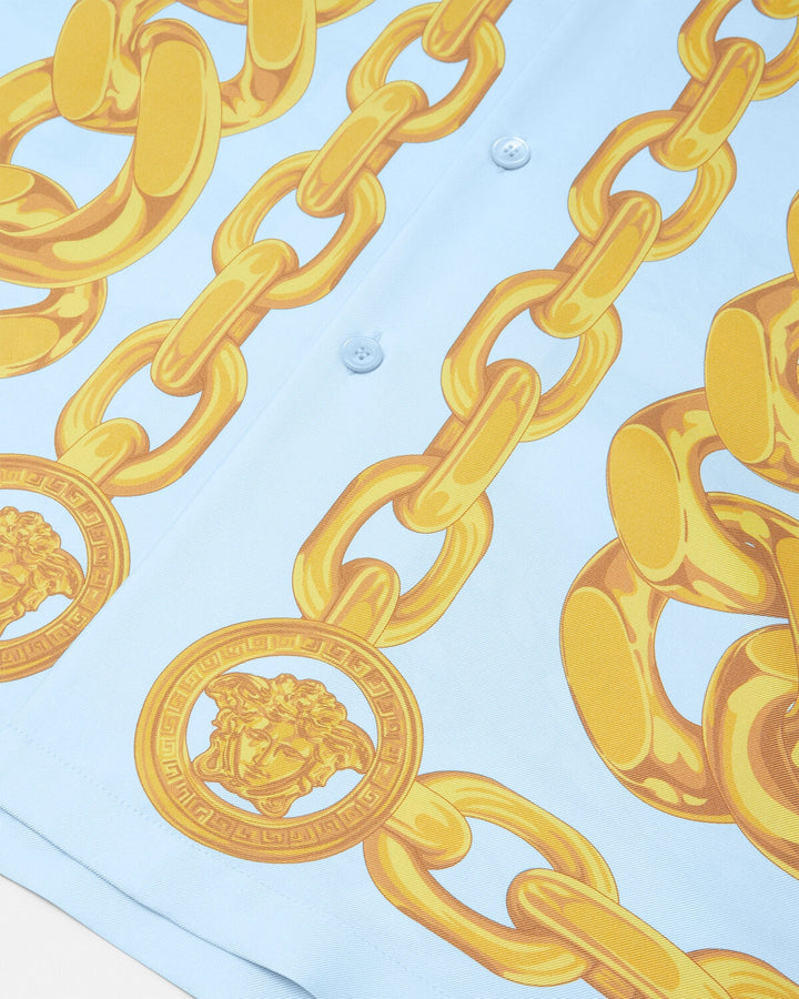 Versace MEDUSA CHAINS SILK SHIRT