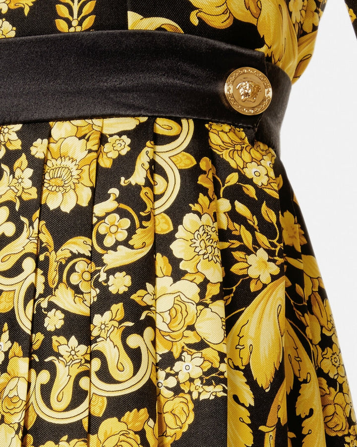 VERSACE BAROCCO PLEATED SKIRT