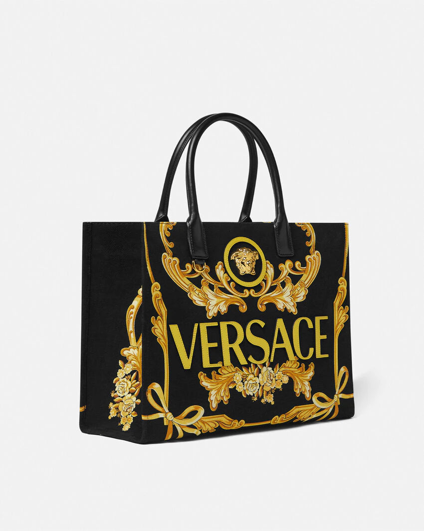 VERSACE CAMEO LA MEDUSA LARGE TOTE BAG