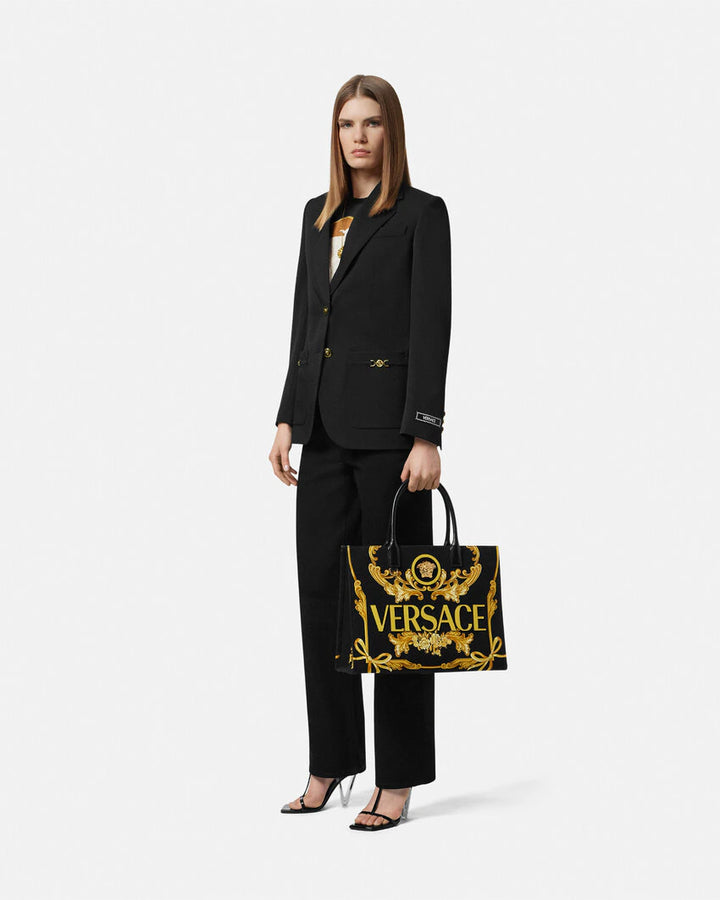 VERSACE CAMEO LA MEDUSA LARGE TOTE BAG