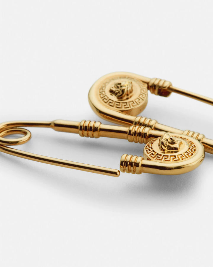 VERSACE SAFETY PIN EARRINGS