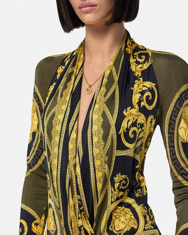 Versace LA COUPE DES DIEUX DRAPED BODYSUIT
