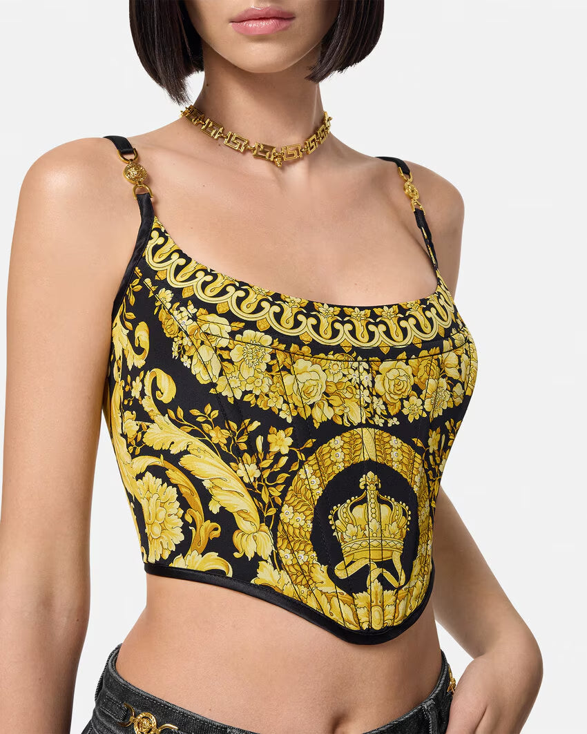 Versace LA COUPE DES DIEUX CORSET TOP