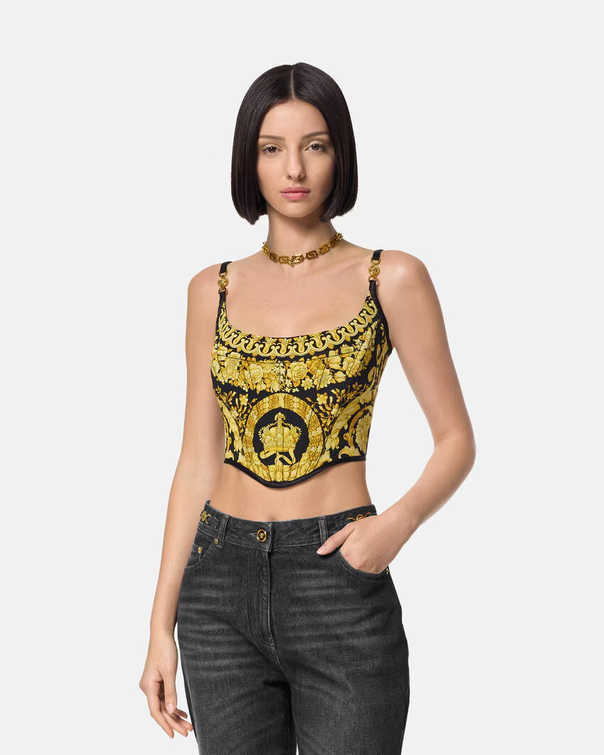 Versace LA COUPE DES DIEUX CORSET TOP