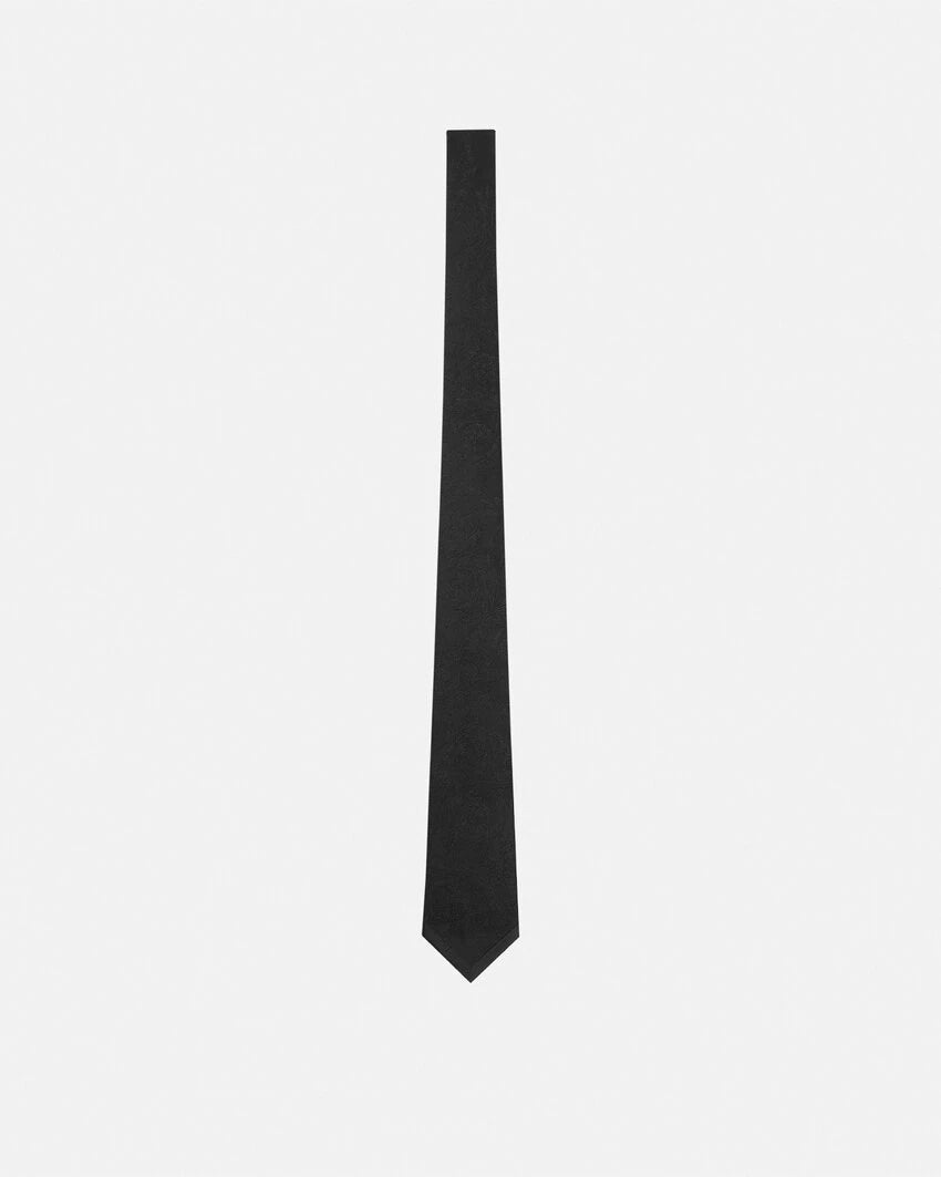 VERSACE BAROCCO JACQUARD SILK TIE