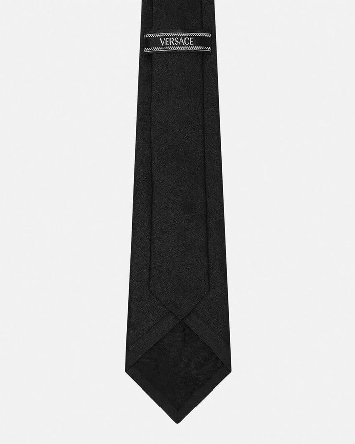 VERSACE BAROCCO JACQUARD SILK TIE