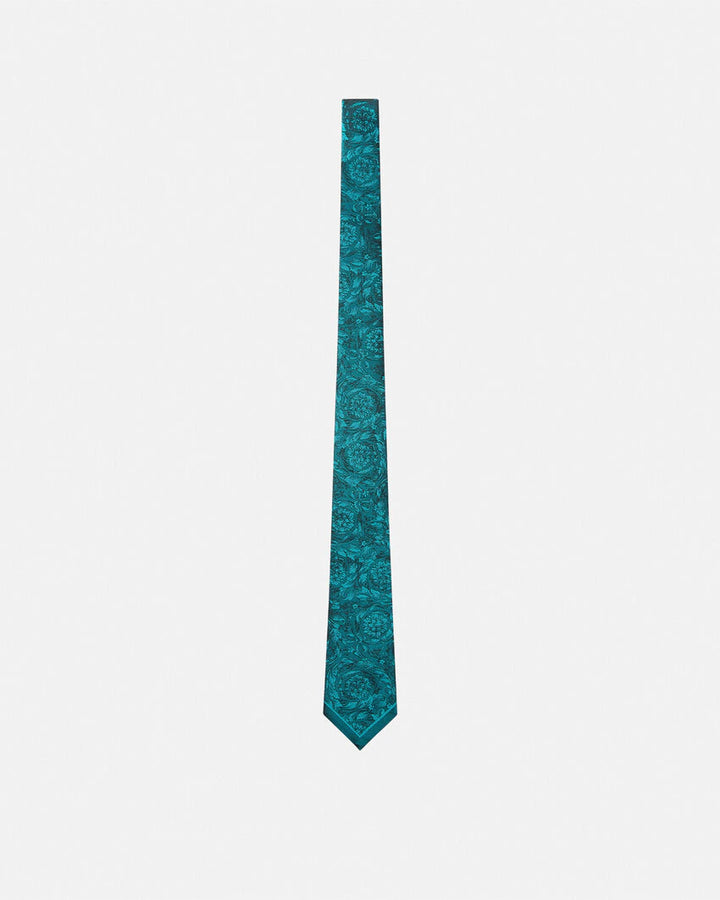 VERSACE BAROCCO JACQUARD SILK TIE