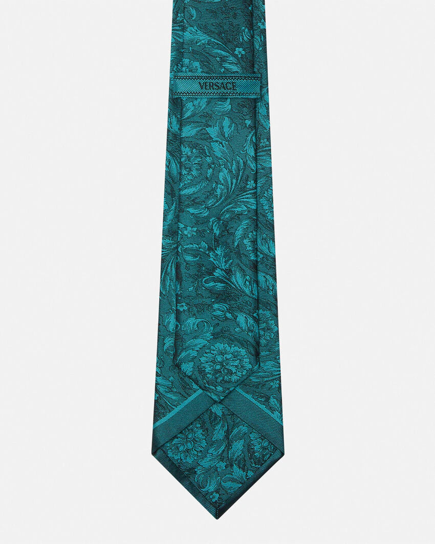 VERSACE BAROCCO JACQUARD SILK TIE