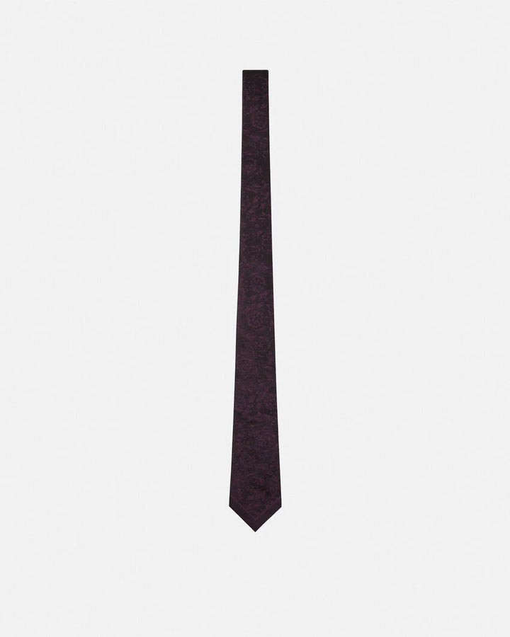 VERSACE BAROCCO JACQUARD SILK TIE
