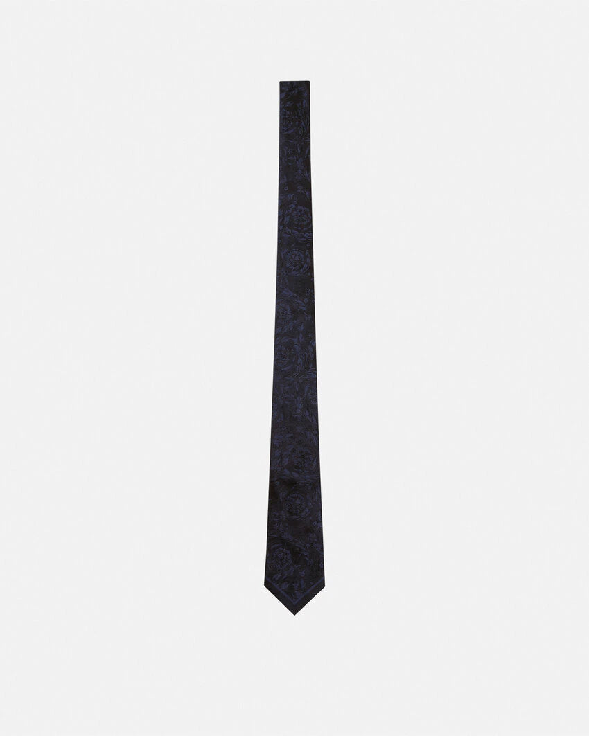 VERSACE BAROCCO JACQUARD SILK TIE