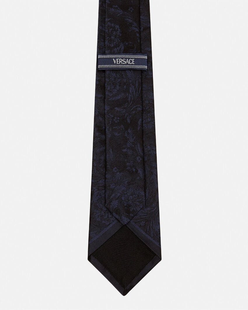 VERSACE BAROCCO JACQUARD SILK TIE