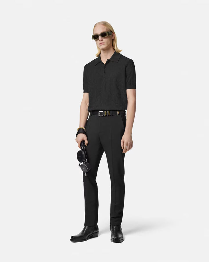 Versace BAROCCO KNIT POLO SHIRT