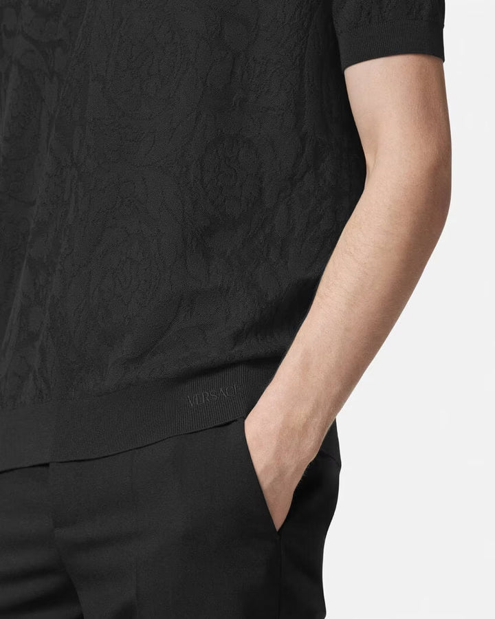 Versace BAROCCO KNIT POLO SHIRT