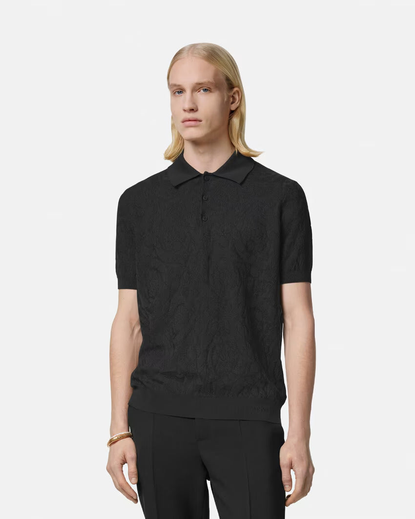 Versace BAROCCO KNIT POLO SHIRT