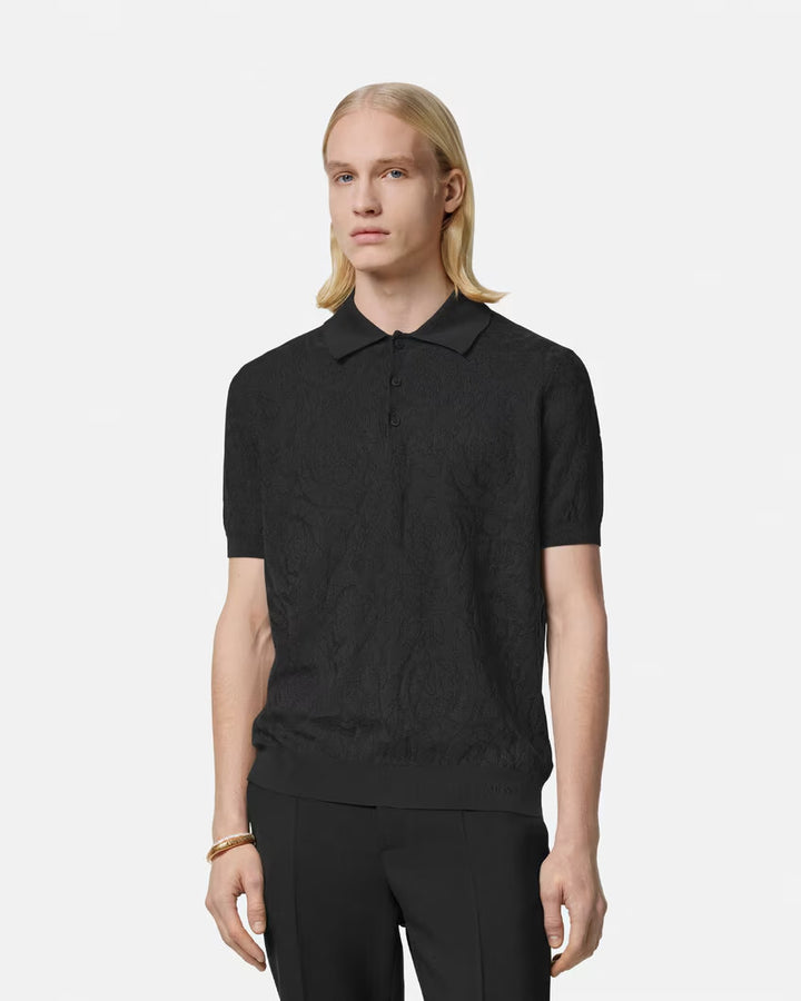 Versace BAROCCO KNIT POLO SHIRT