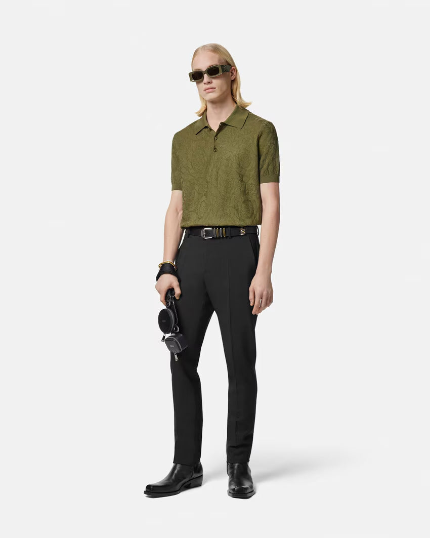 Versace BAROCCO KNIT POLO SHIRT