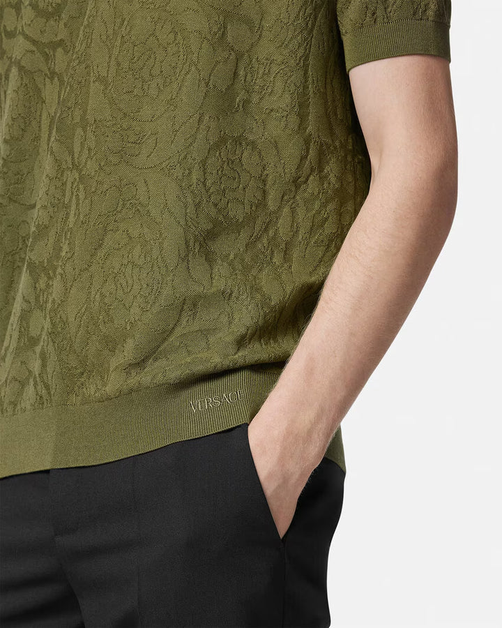 Versace BAROCCO KNIT POLO SHIRT