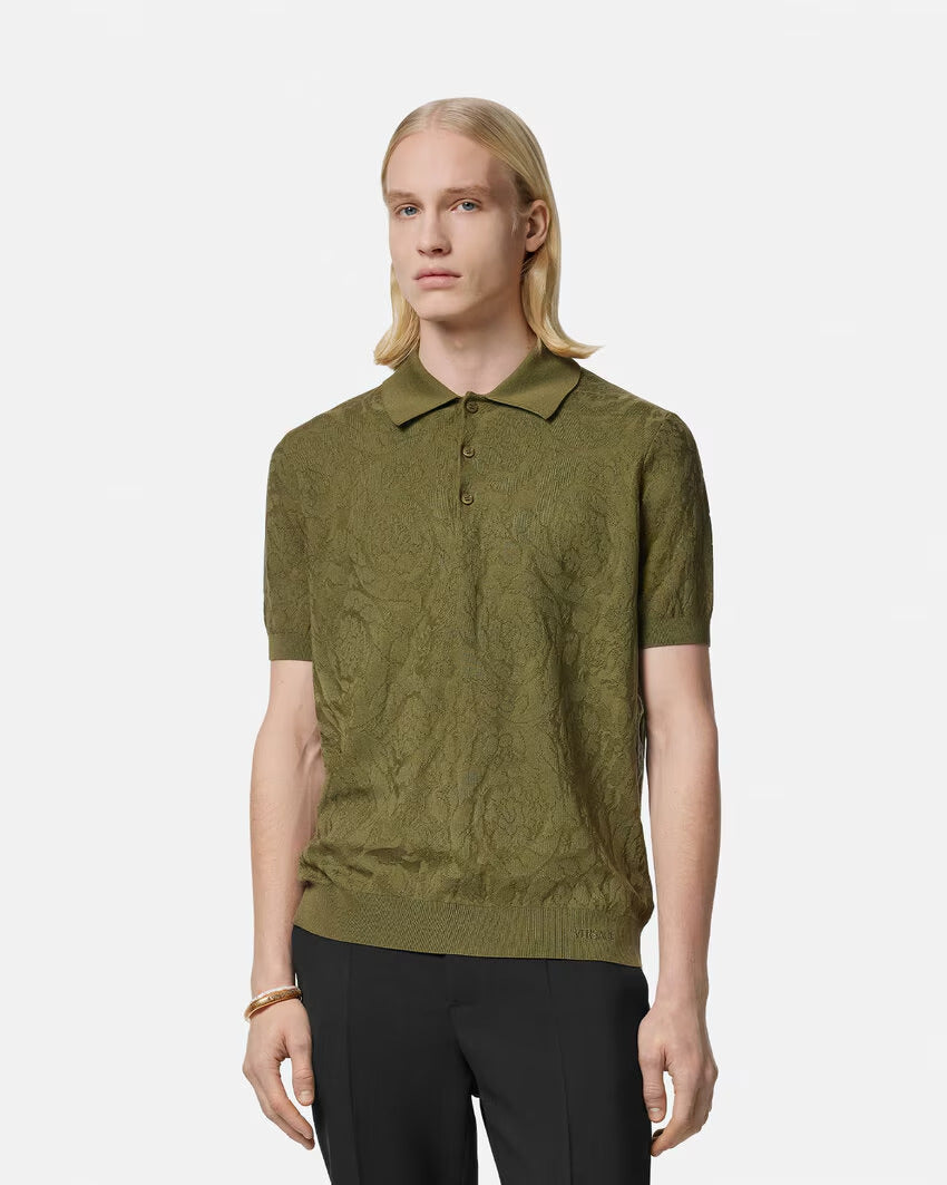 Versace BAROCCO KNIT POLO SHIRT