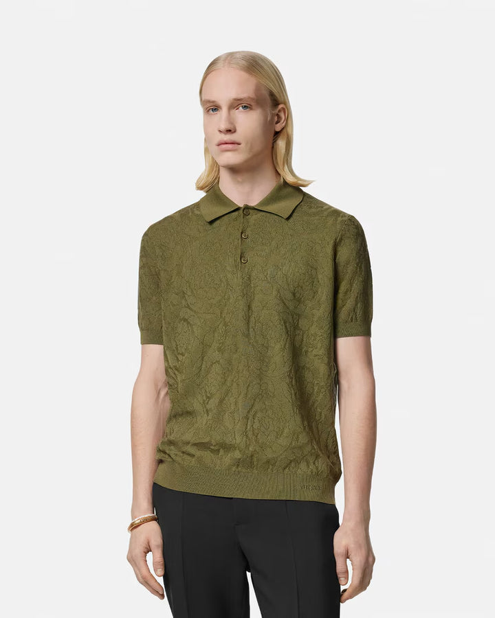 Versace BAROCCO KNIT POLO SHIRT