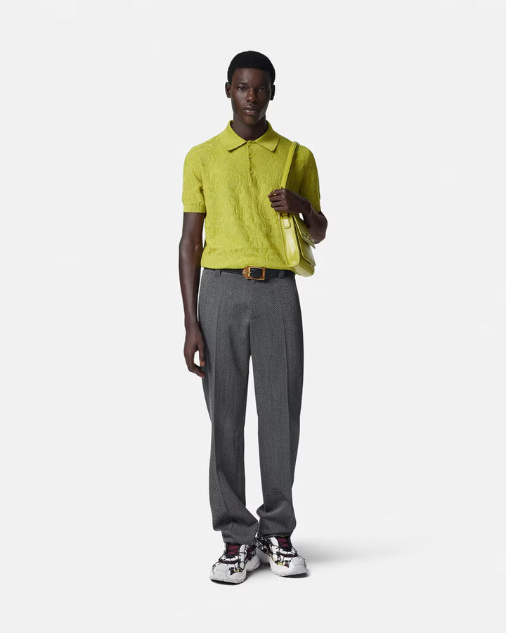 Versace BAROCCO KNIT POLO SHIRT