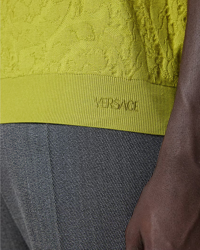 Versace BAROCCO KNIT POLO SHIRT