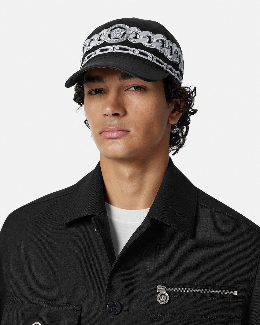 VERSACE MEDUSA CHAINS BASEBALL CAP