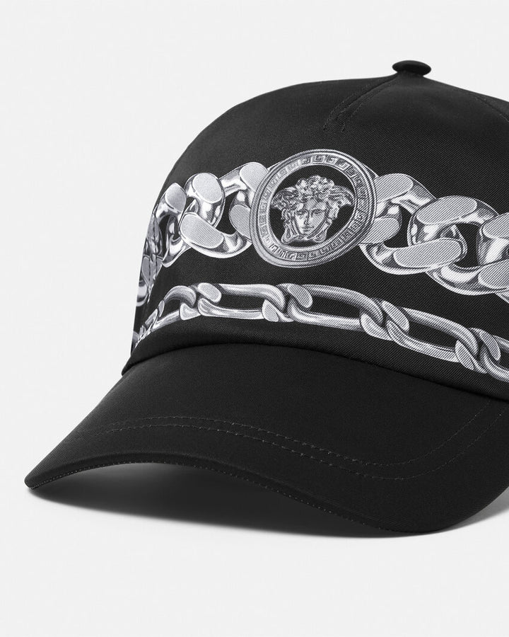 VERSACE MEDUSA CHAINS BASEBALL CAP