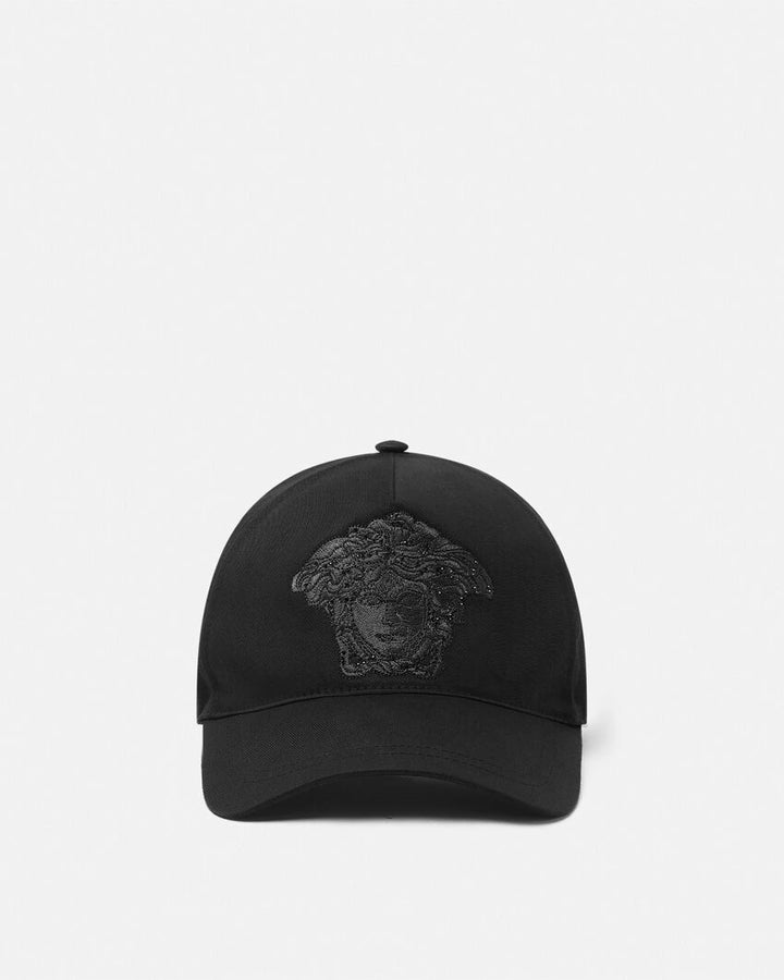 VERSACE EMBROIDERED MEDUSA BASEBALL CAP